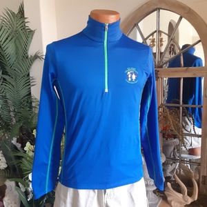 RLX, Ralph Lauren,  Polyester Blend,  1/4 Zip Turtleneck, 2014 U. S. Open
